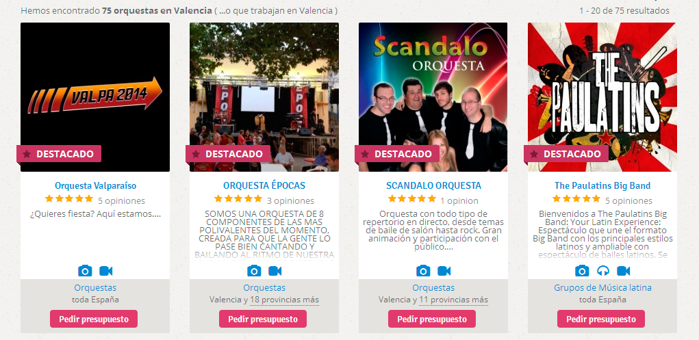 artistas Premium destacados