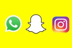 Snapchat, Instagram y WhatsApp