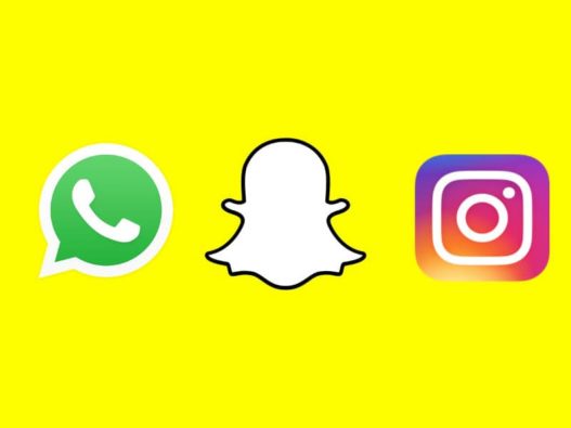 Snapchat, Instagram y WhatsApp