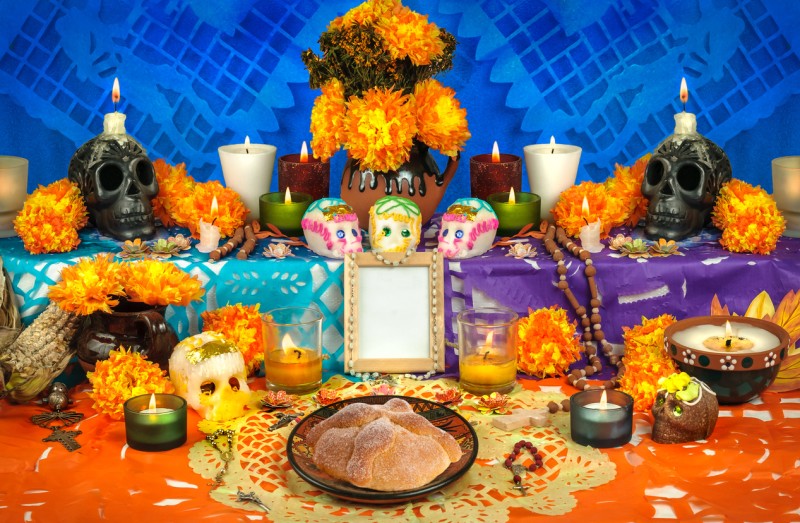 ofrendas del día de muertos