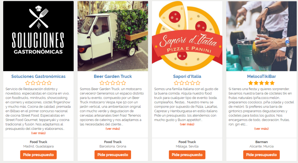 contratar food trucks para eventos