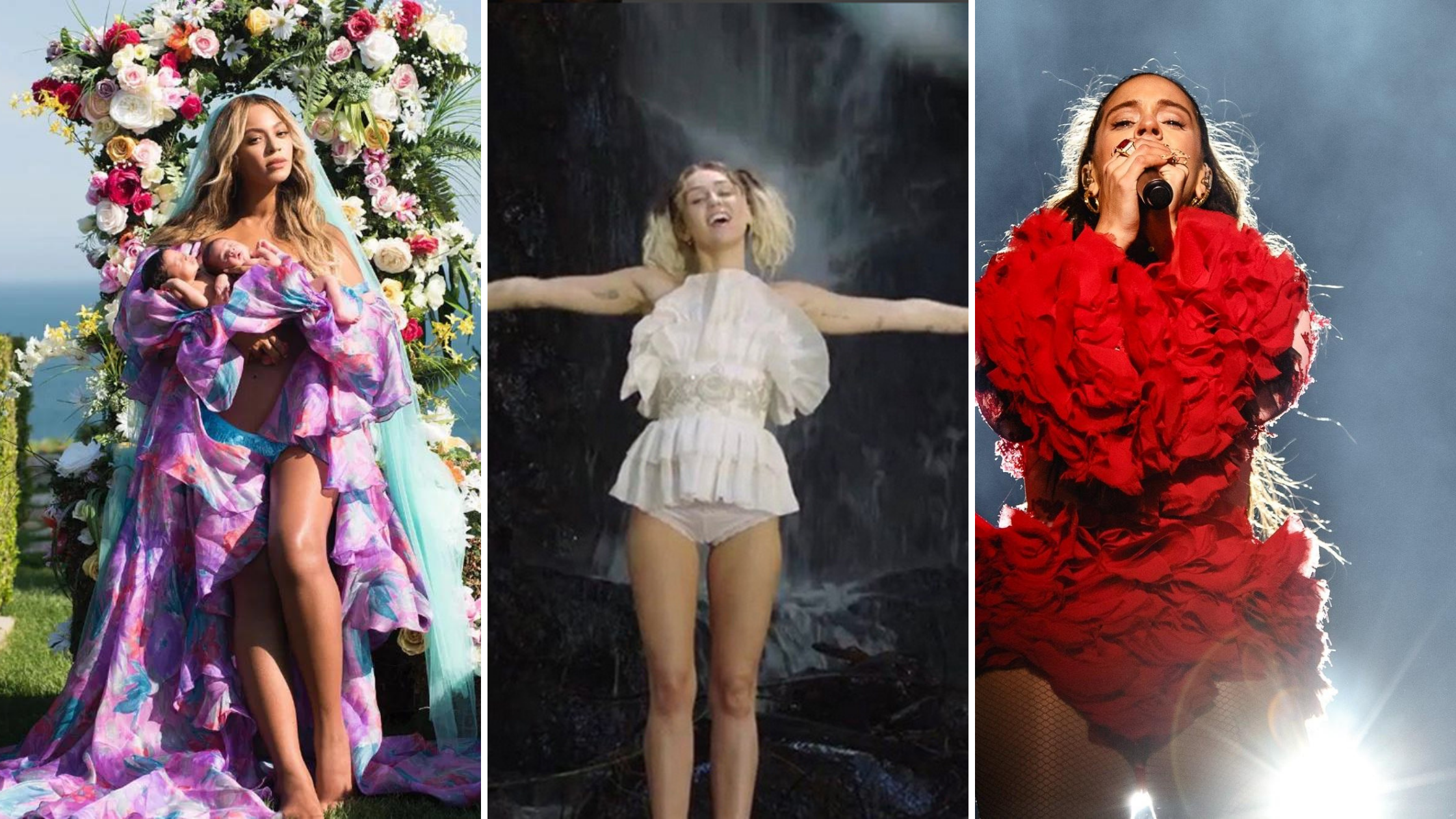 El diseñador Palomo spain viste a Chanel Terrero en Eurovision, pero antes lo hizo con Beyonce, Miley Cyrus y Rosalia