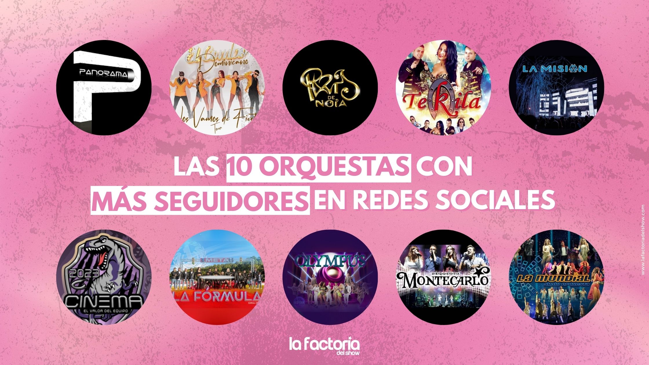 ¿Cuáles son las mejores orquestas de España? Según sus redes sociales, estas son las orquestas de verbena con más seguidores (infografia)