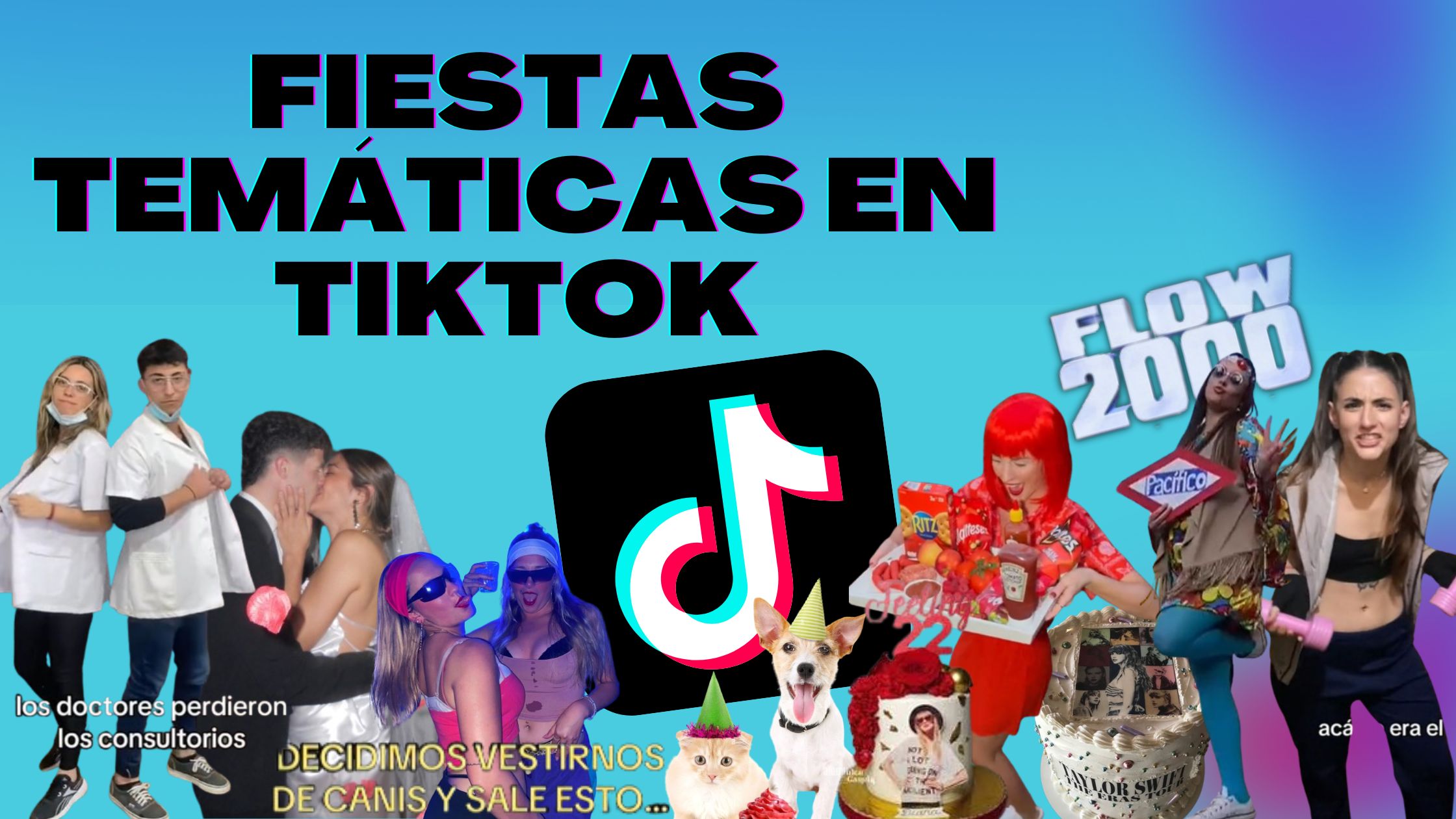 Recopilación de imágenes de las fiestas temáticas más virales de TikTok