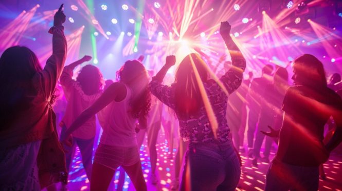 Gente bailando las mejores canciones para bailar en fiestas