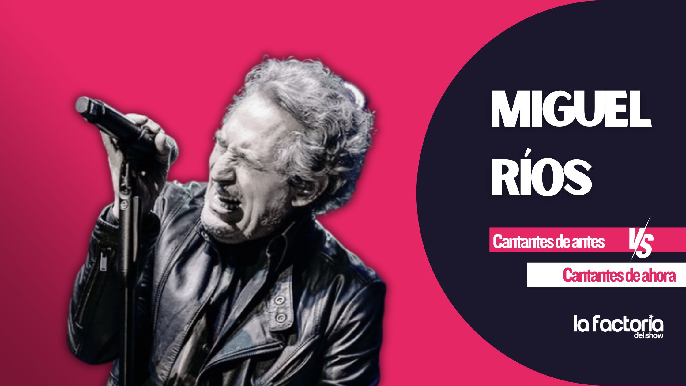 Miguel Ríos como pionero del rock español es uno de los cantantes españoles antiguos más importantes.