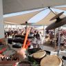 actuacion en mykonos beach punta umbria huelva sanaf drums